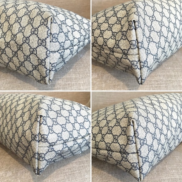 Gucci authentic grey navy coated canvas large tote bag - Picture 16 of 16